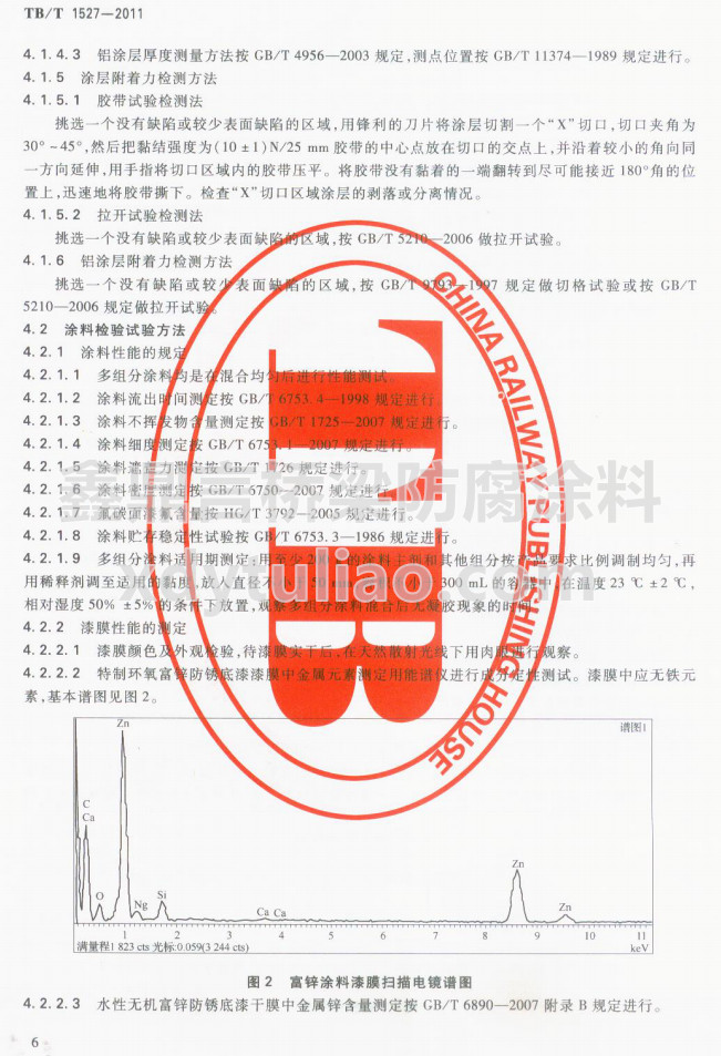 TB/T 1527-2011�F·䓘��o(h��)Ϳ�b��Ϳ�Ϲ�؛�l��-ԇ򞷽��